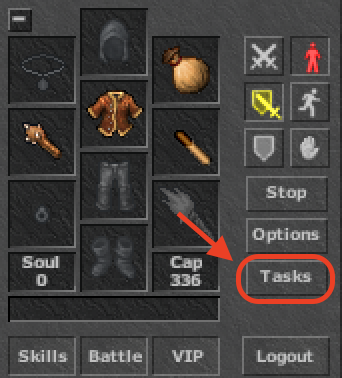 Tasks Button